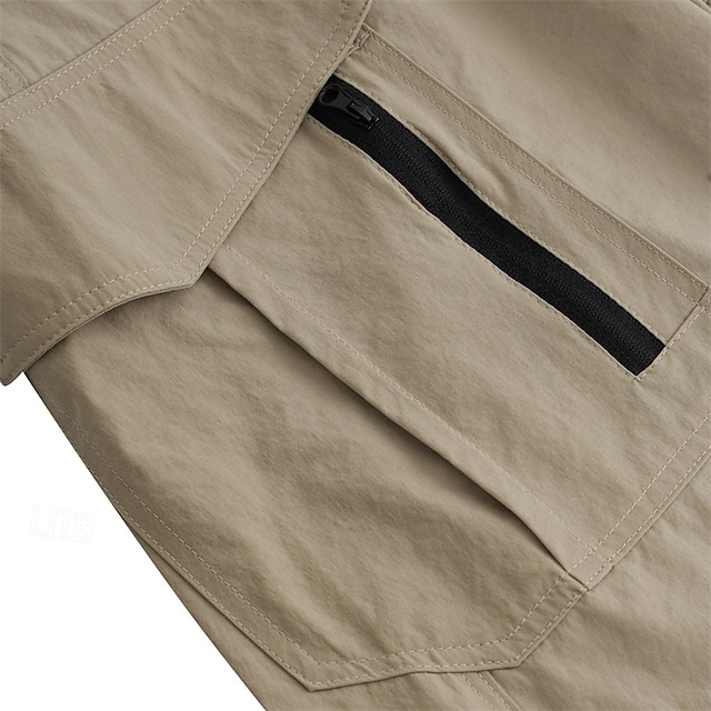Versatile Tactical Cargo Shorts with Zipper Pockets – Waterproof, Breathable, and Ideal for Outdoor Activities